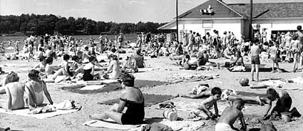 Willard Beach at Goguac Lake